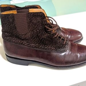 Lorenzo Banfield Leather  and suede Shoe size 9 1/2 M